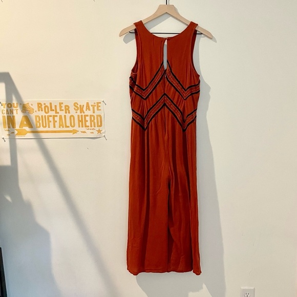 ANTHROPOLOGIE Maeve Desert Embroidered Jumpsuit SIZE 4 EUC - Picture 9 of 16